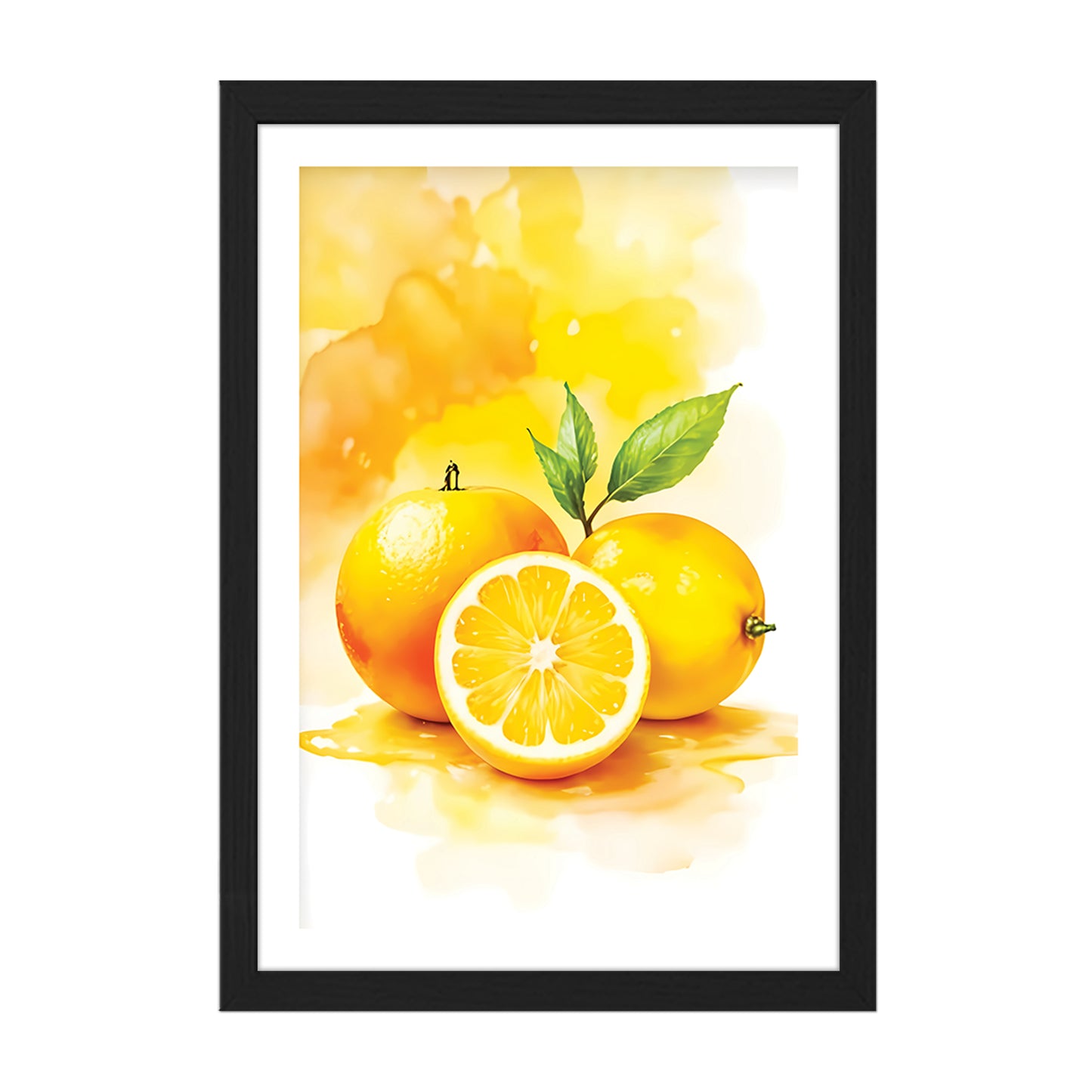 Lemon Art Wall Frame