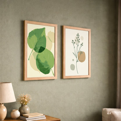 Minimal Botanical Wall Frame Set of 2