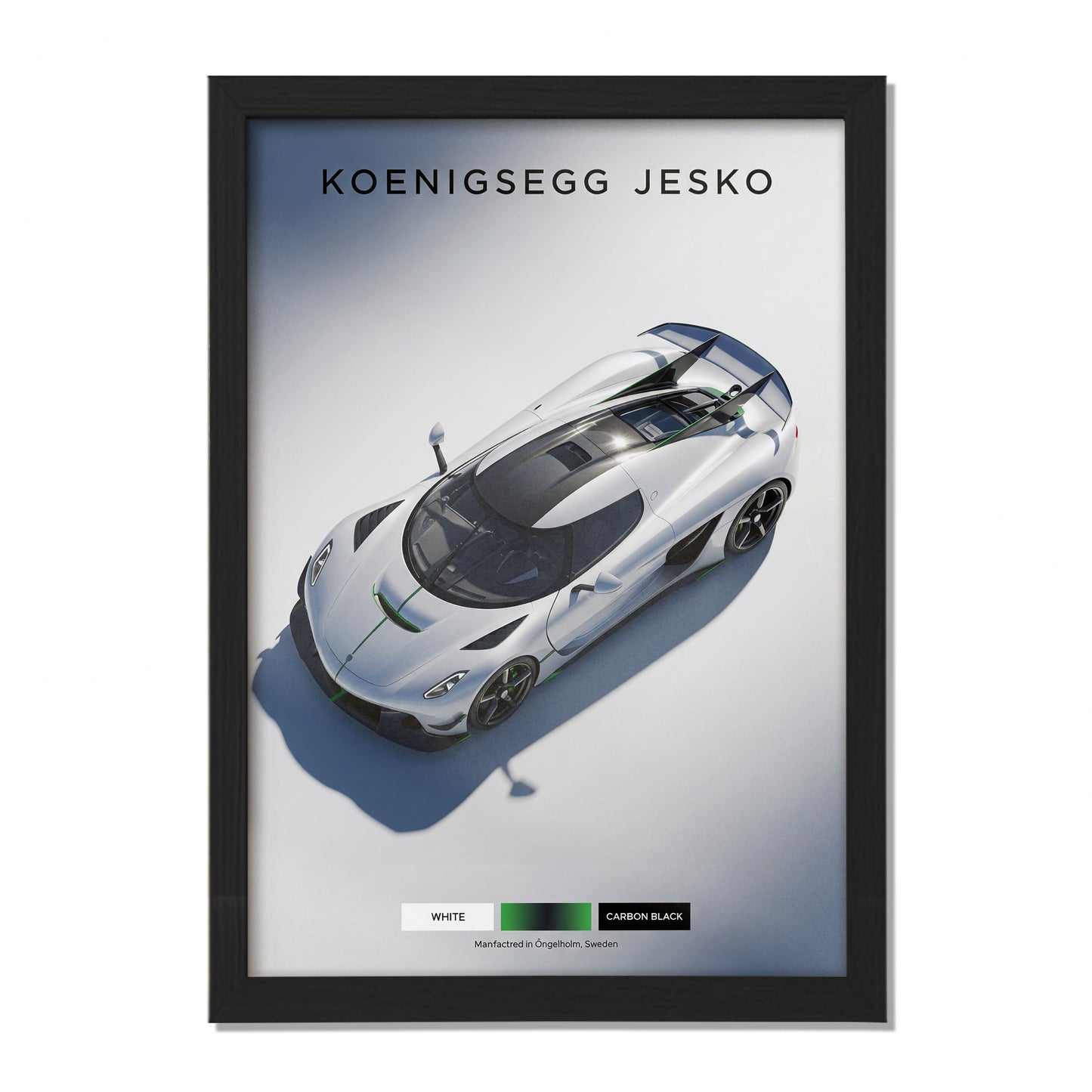 Jesko Hypercar Wall Frame