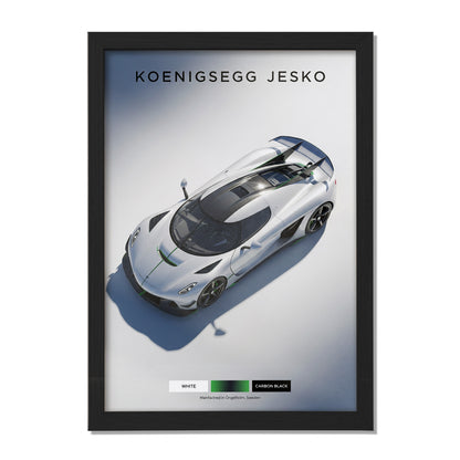 Jesko Hypercar Wall Frame