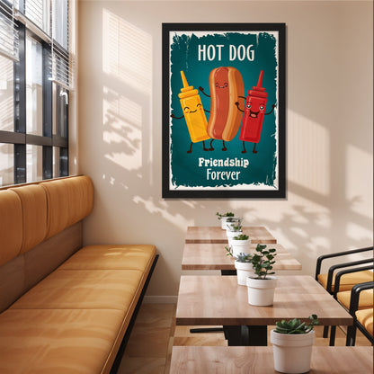 Hotdog Crew Wall Frame