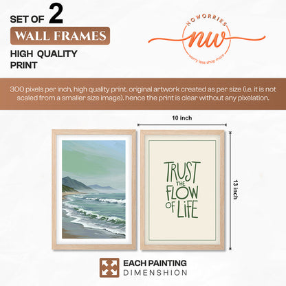 Trust the Flow of Life Wall Art Set of 2
