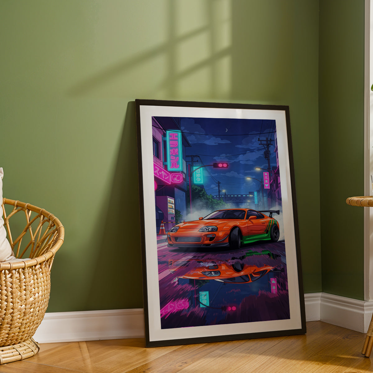 Cyberpunk Supra Wall Art