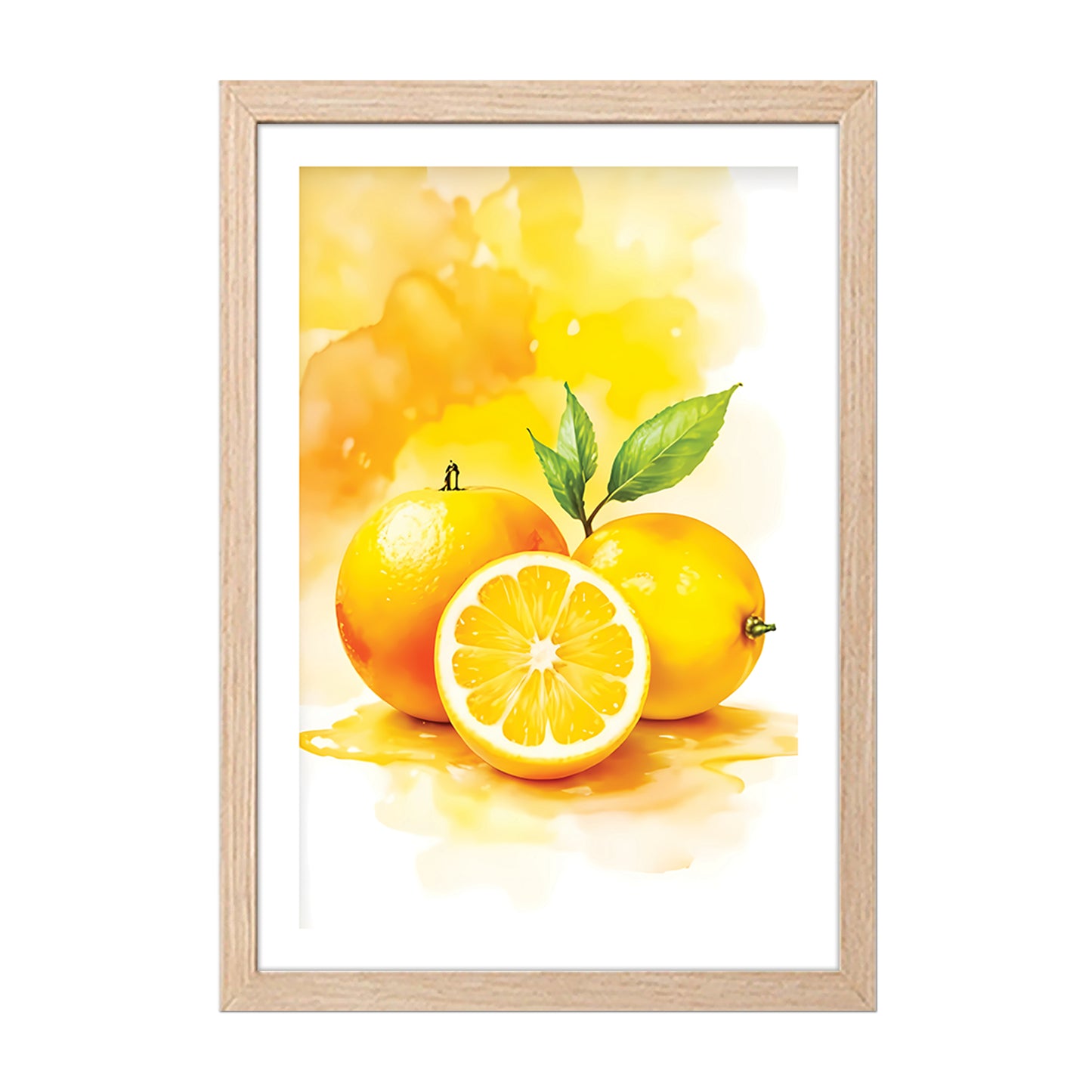 Lemon Art Wall Frame