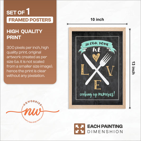 Kitchen Love Wall Frame