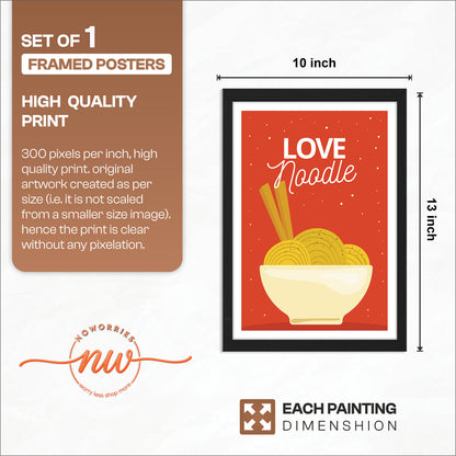 Noodle Love Wall Frame