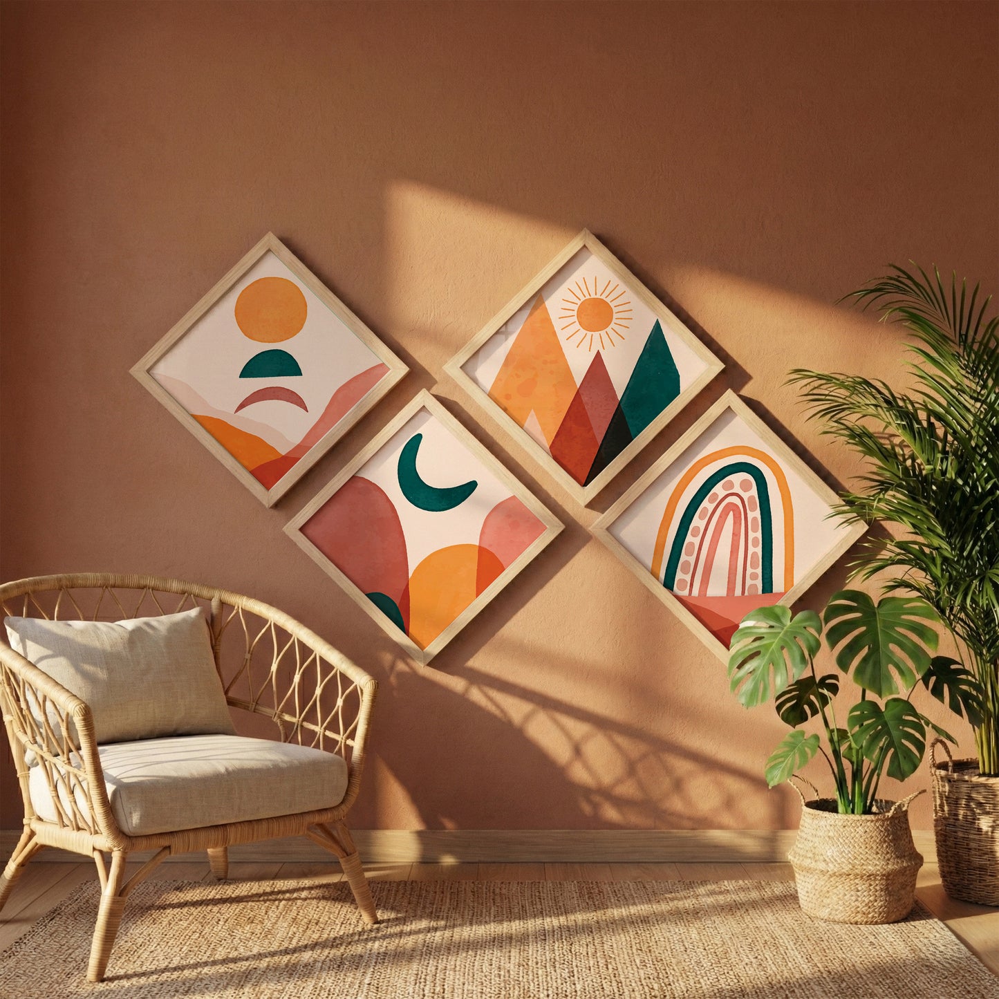 Vibrant Horizons Wall Frame Set