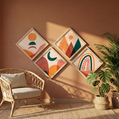 Vibrant Horizons Wall Frame Set