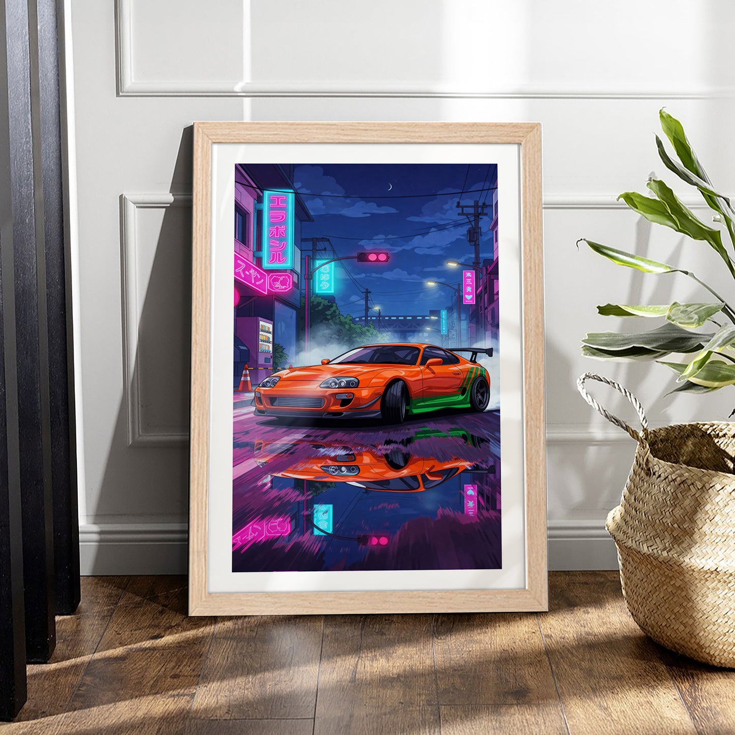 Cyberpunk Supra Wall Art