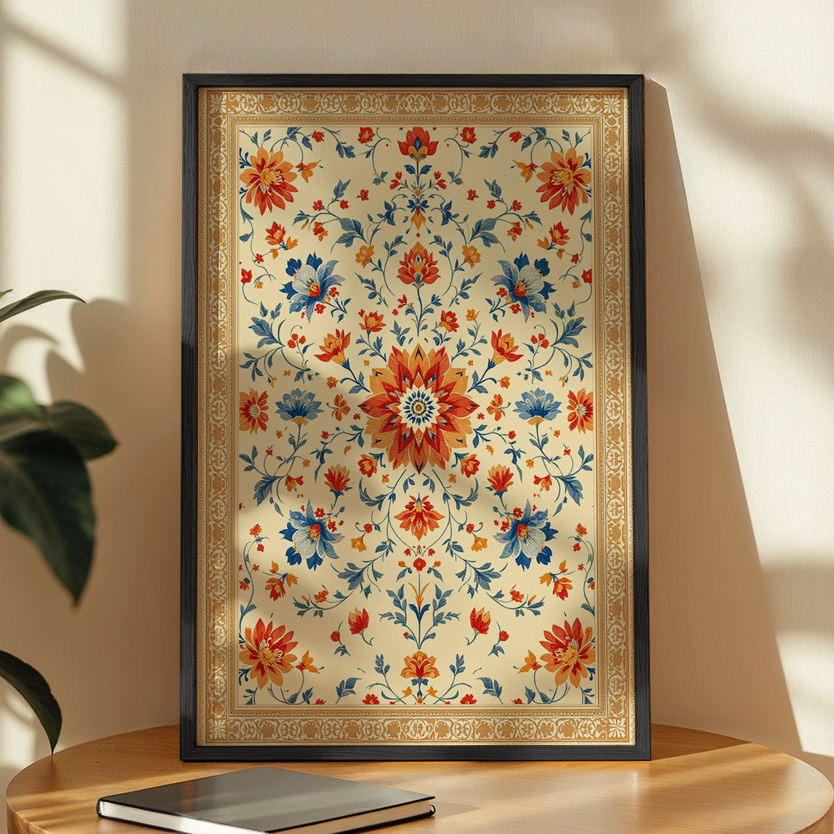 Vintage Floral Pattern Wall Frame