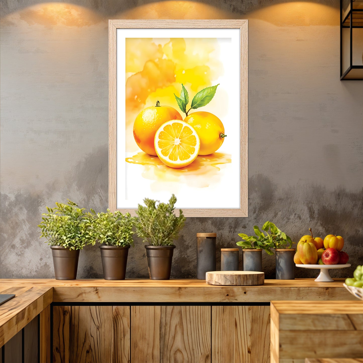 Lemon Art Wall Frame