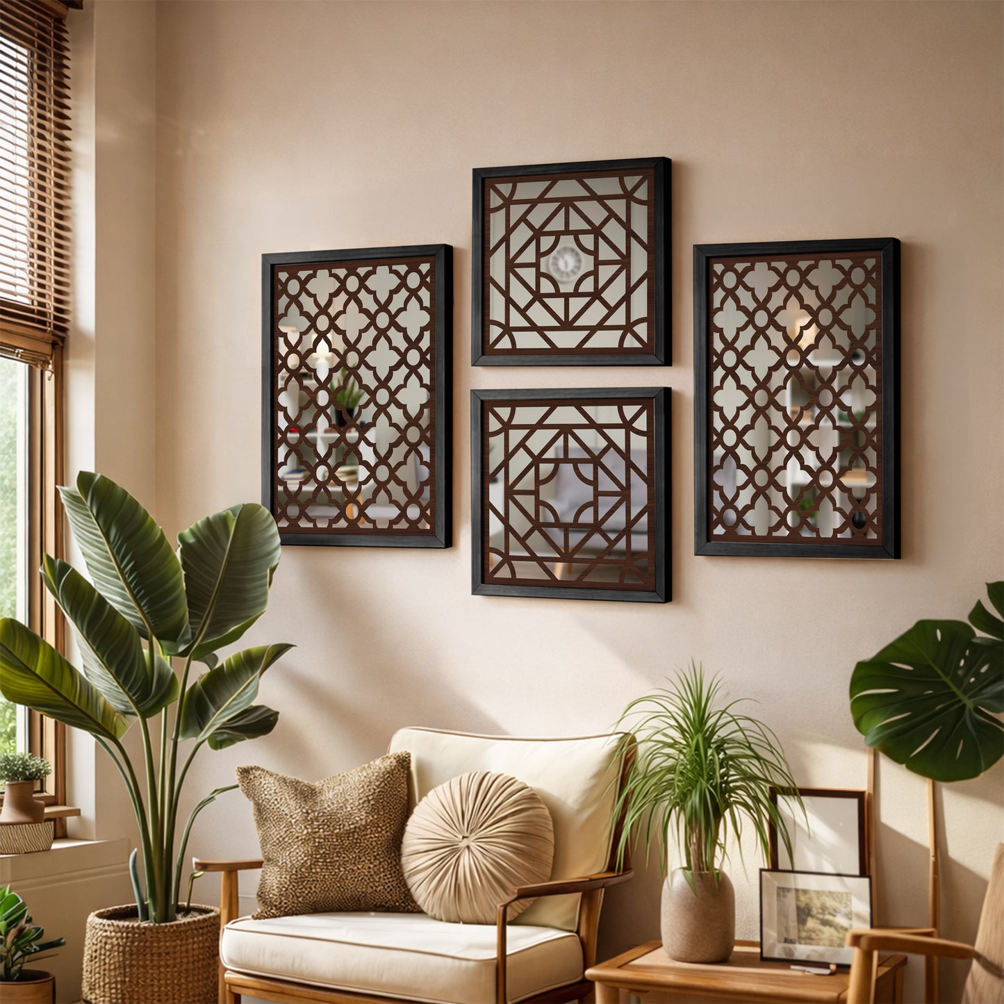 Moroccan Mirror Art Set of 4