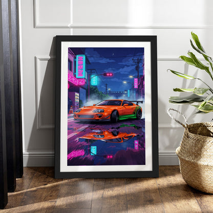 Cyberpunk Supra Wall Art