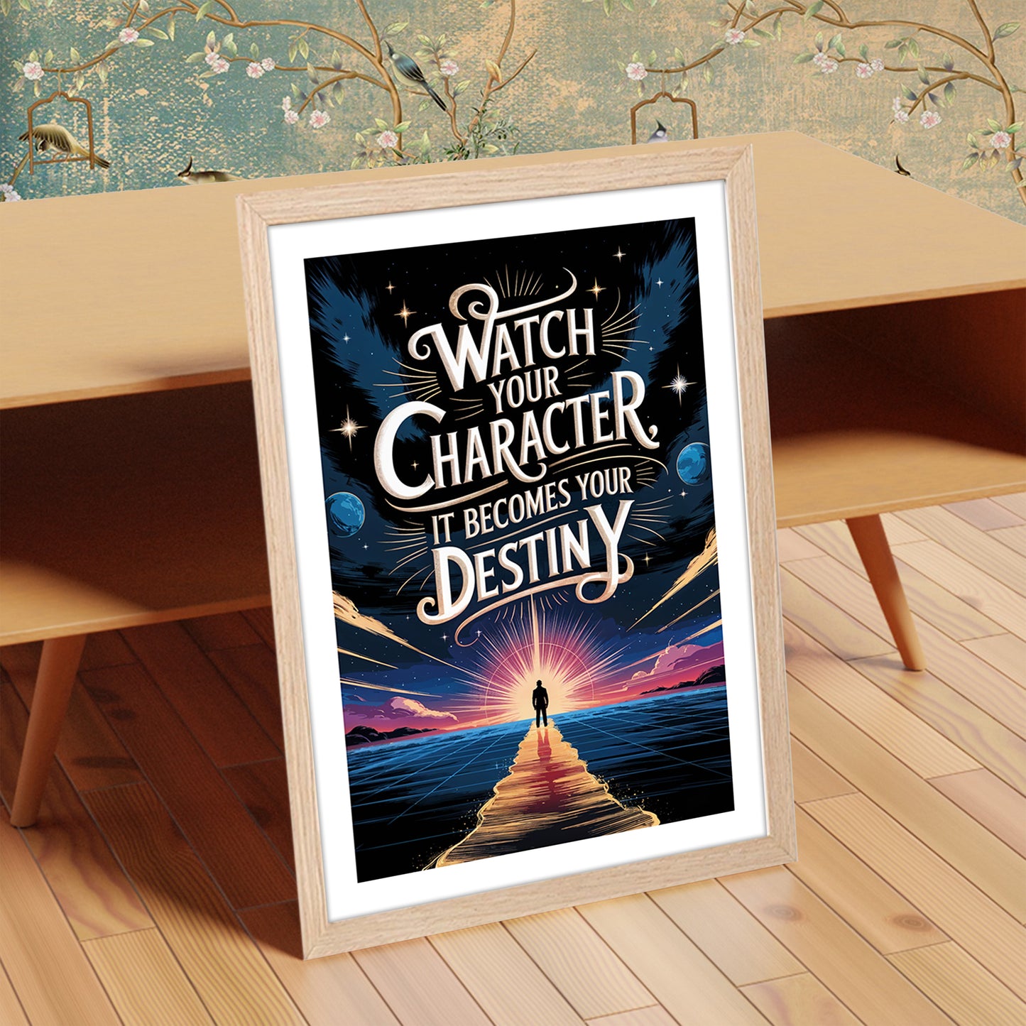 Watch Your Character Motivational Poster
