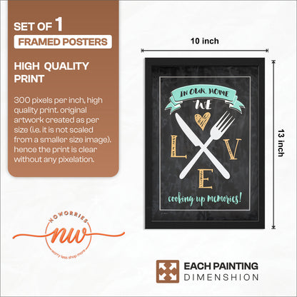 Kitchen Love Wall Frame