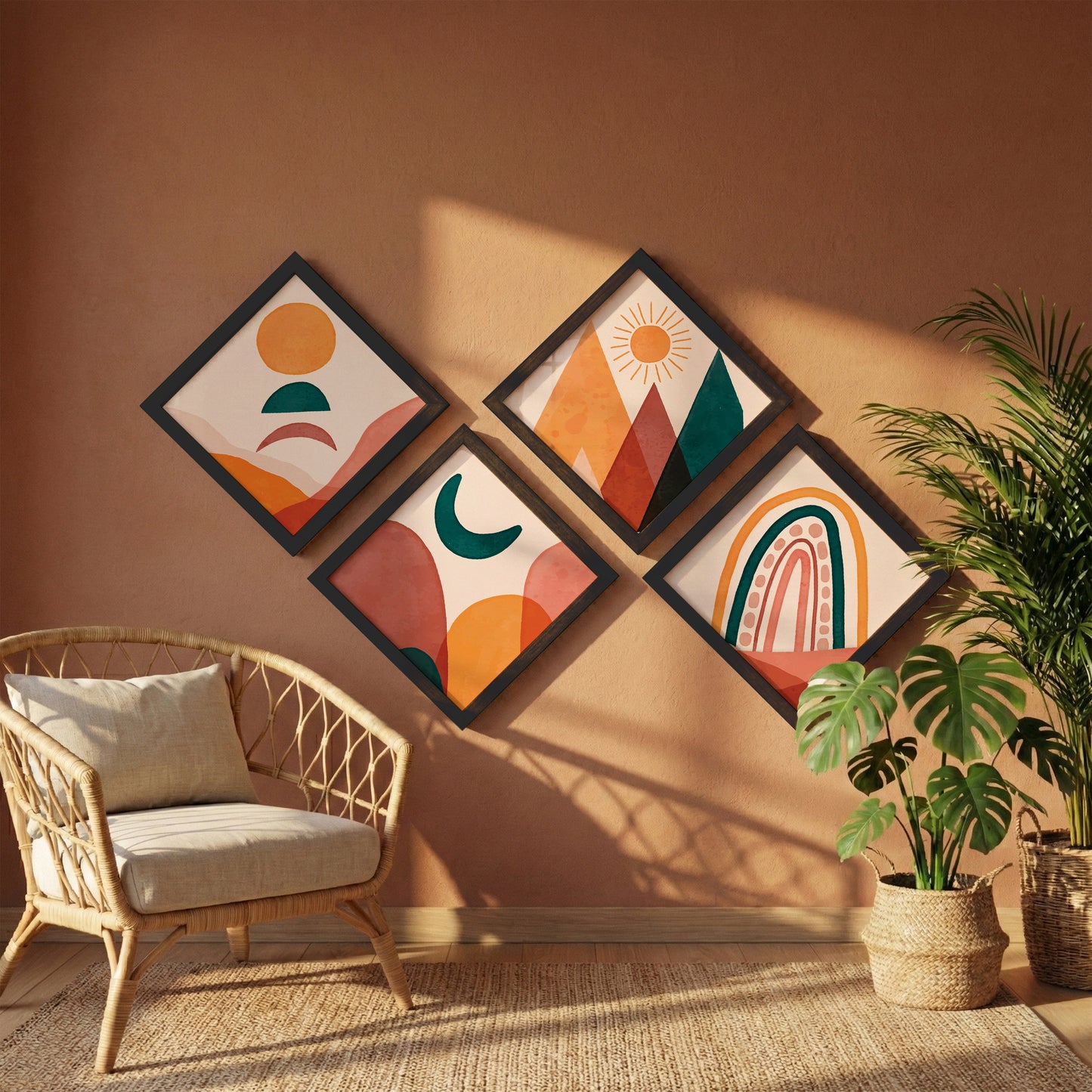 Vibrant Horizons Wall Frame Set