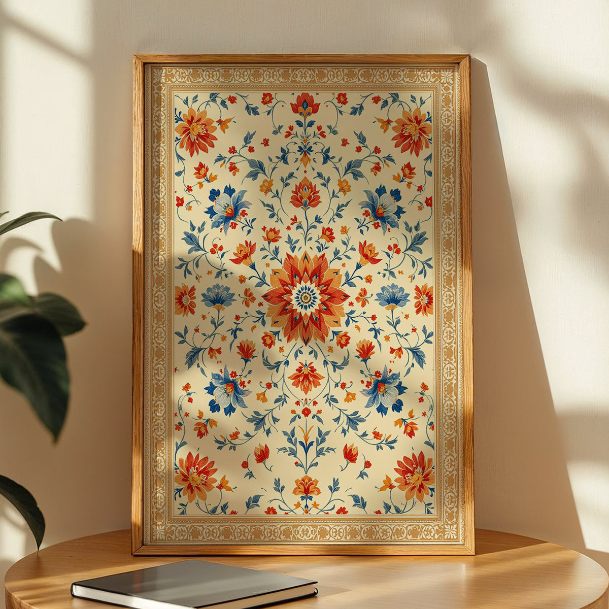 Vintage Floral Pattern Wall Frame