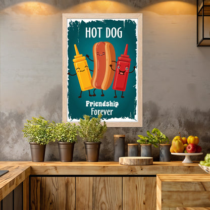 Hotdog Crew Wall Frame