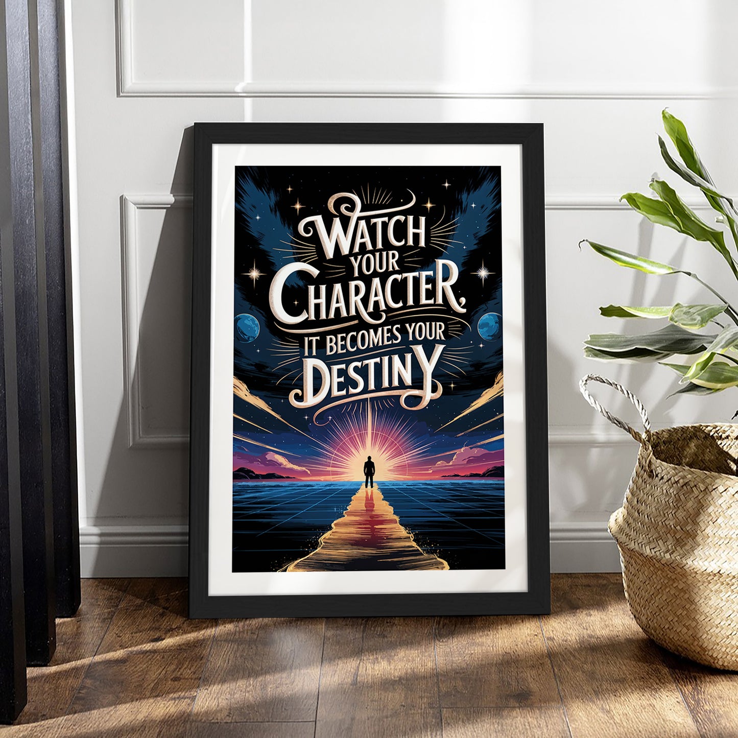 Watch Your Character Motivational Poster