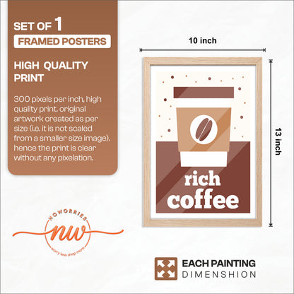 Rich Coffee Wall Frame