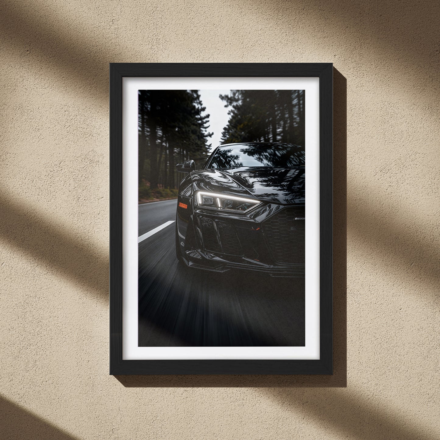 Audi R8 Shadow Edition Wall Art