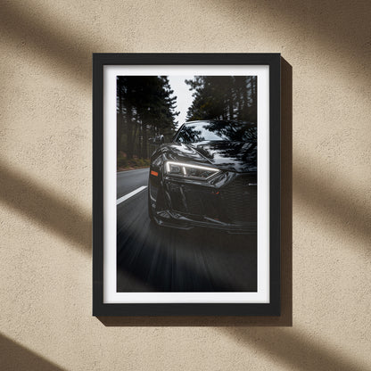 Audi R8 Shadow Edition Wall Art