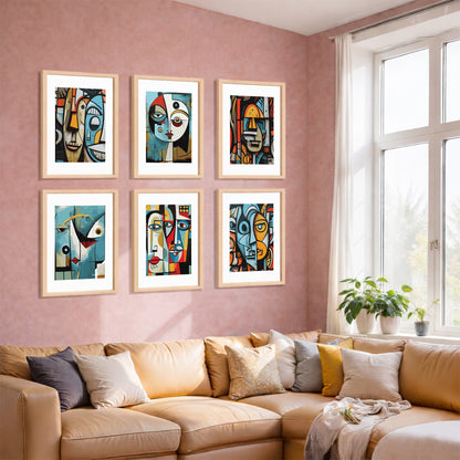 Modern Portrait Print Set of 6