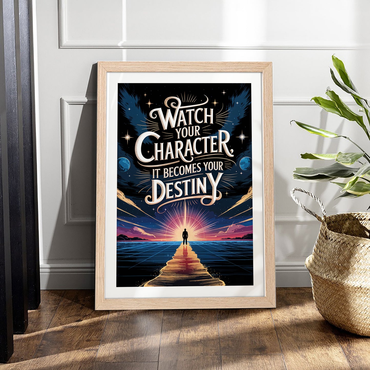 Watch Your Character Motivational Poster