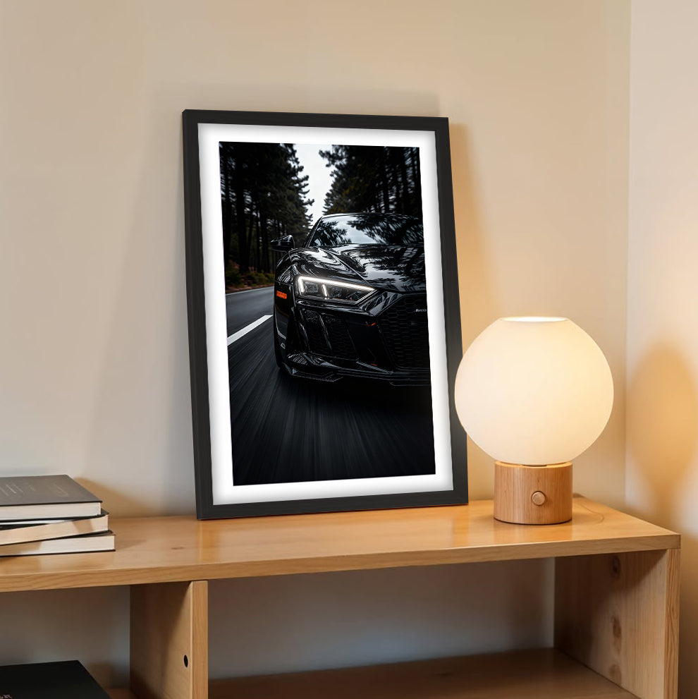 Audi R8 Shadow Edition Wall Art