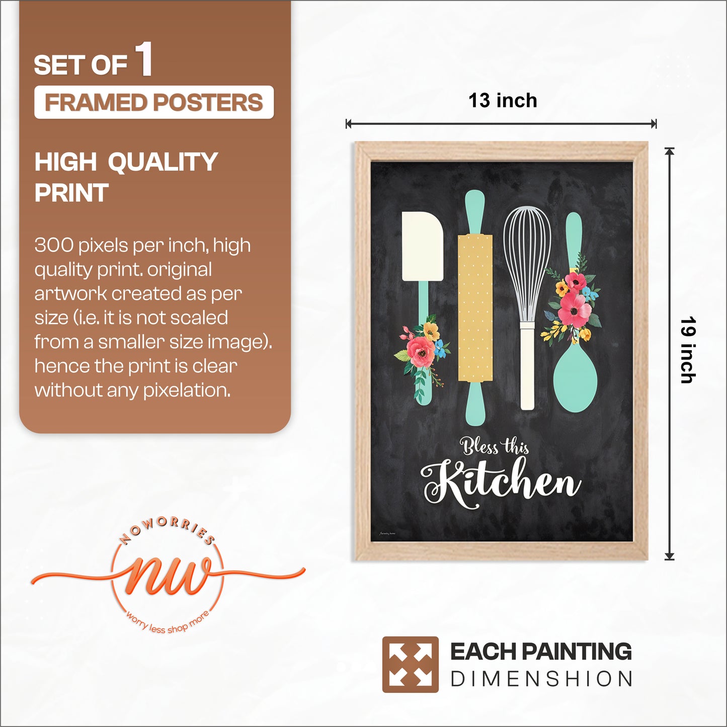 Kitchen Blessing Wall Frame