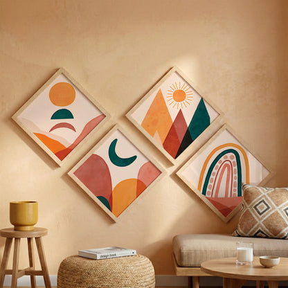 Vibrant Horizons Wall Frame Set