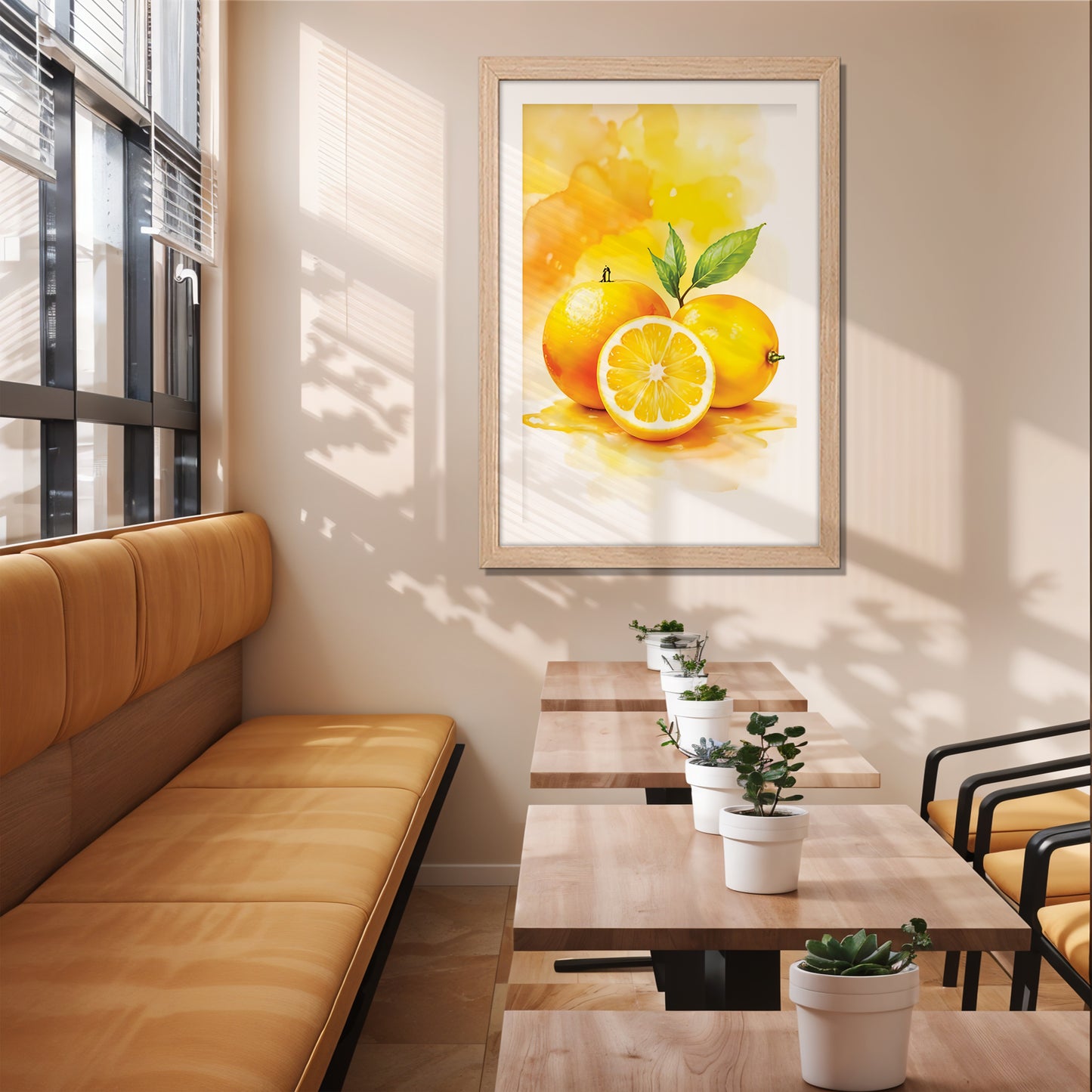 Lemon Art Wall Frame