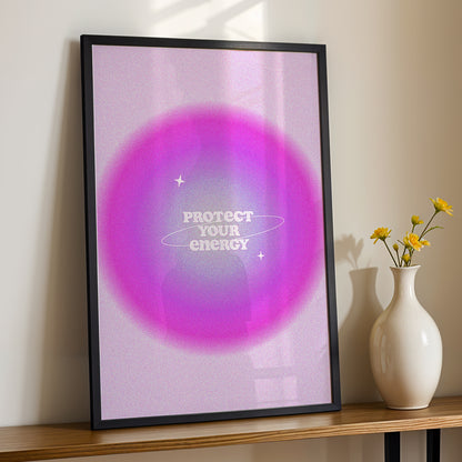 Protect Your Energy Aesthetic Poster