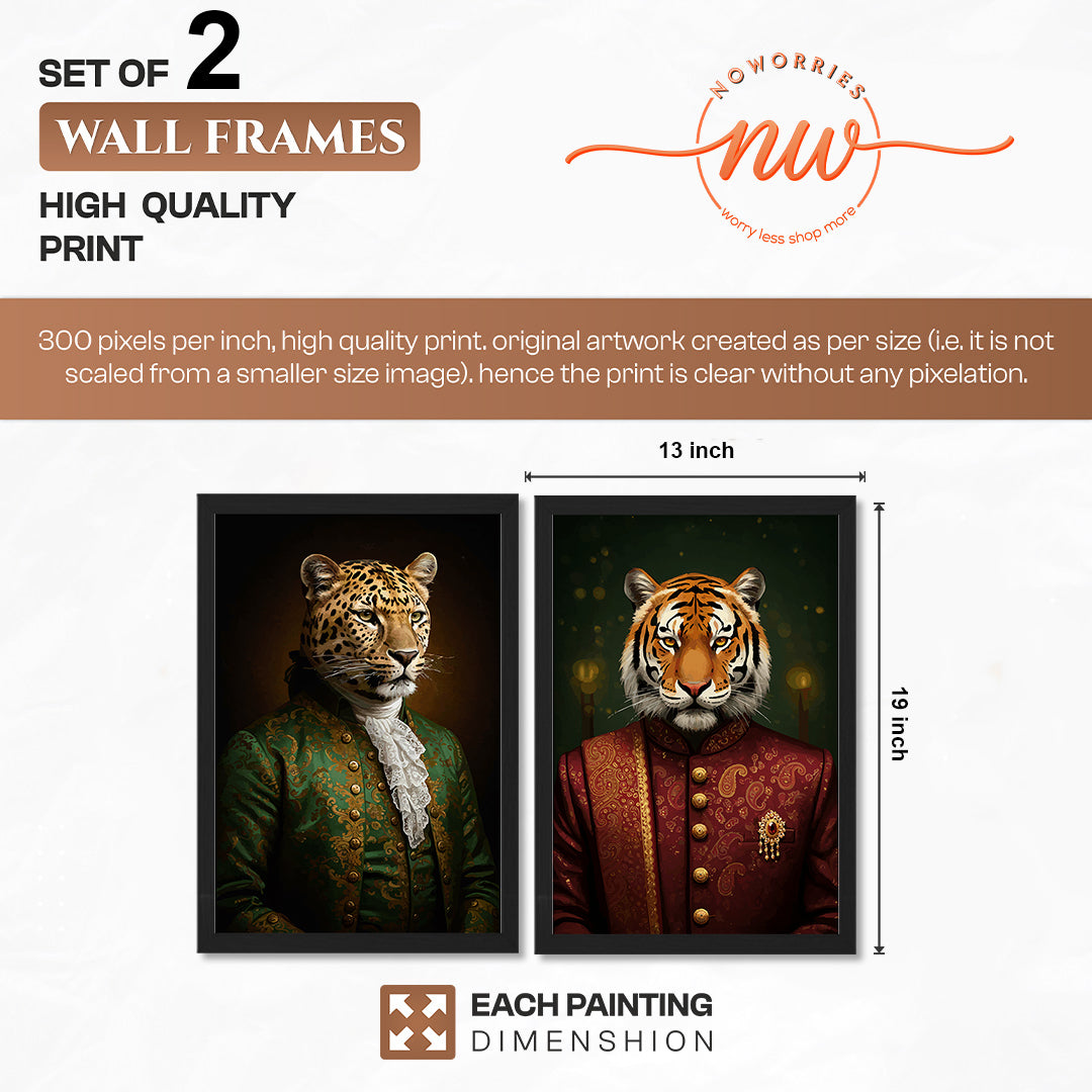 Royal Wild Portrait Wall Art Set