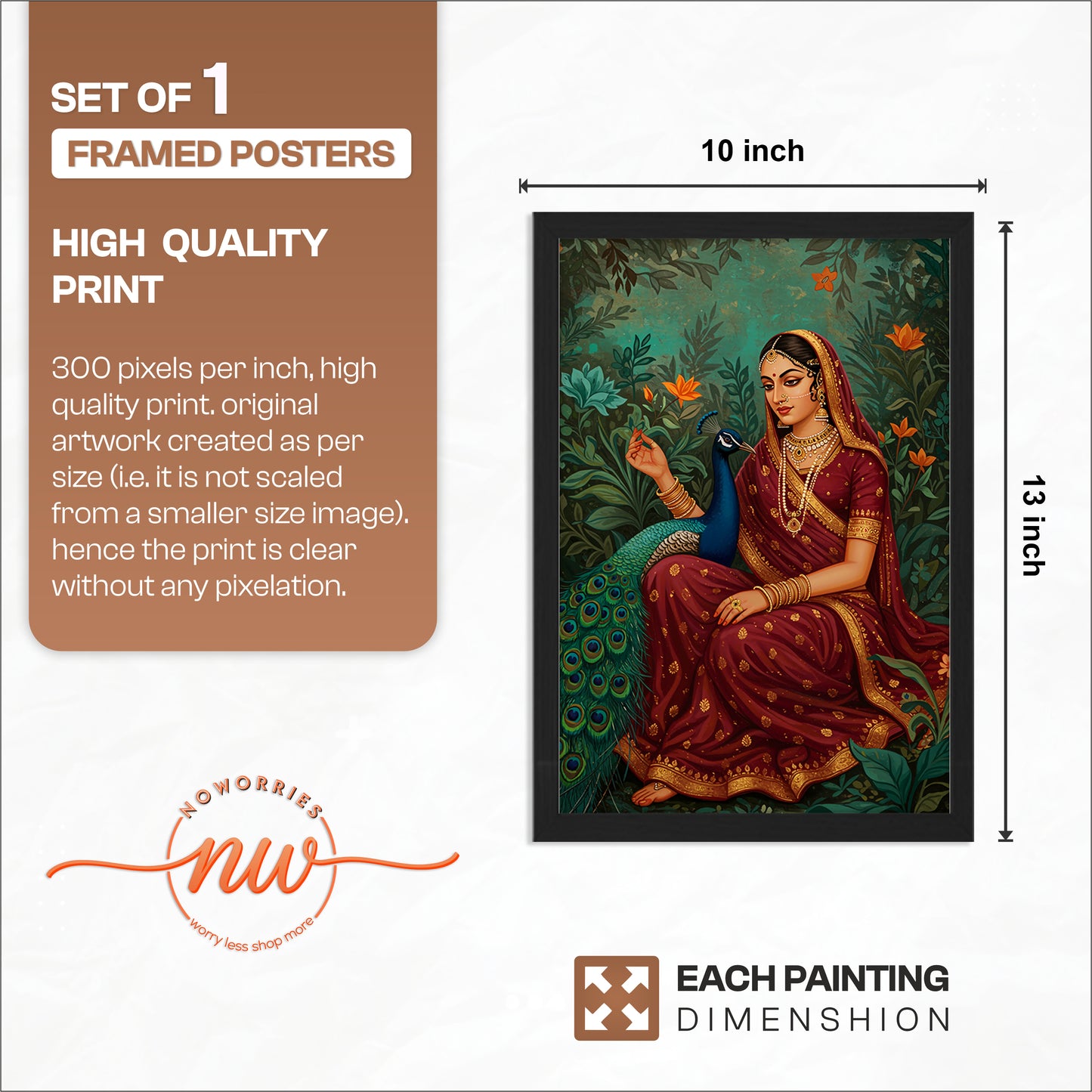 Indian Heritage Lady Wall Art