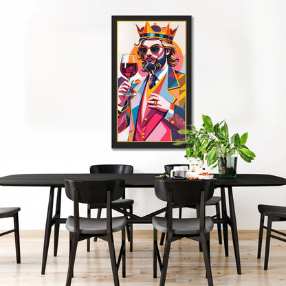 Royal Gentleman Wine Art Frame Set of 1