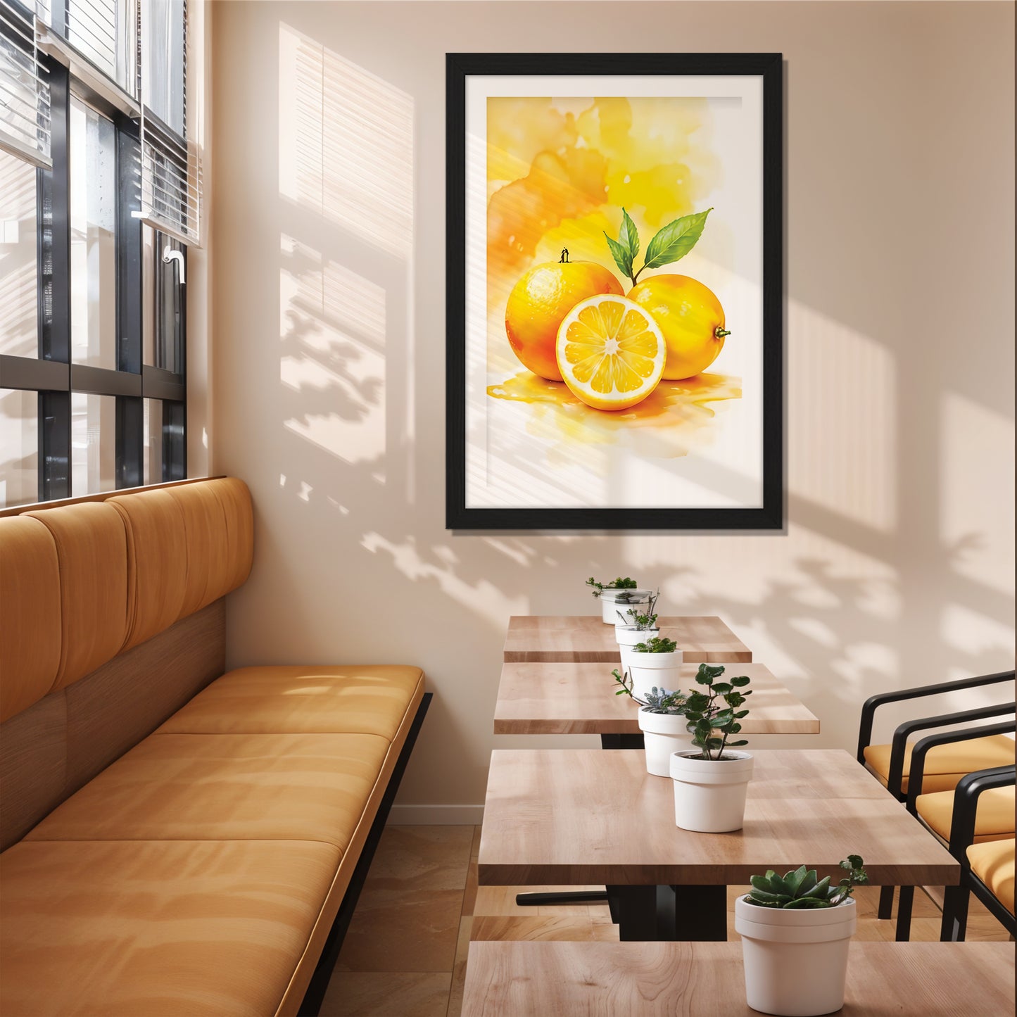Lemon Art Wall Frame