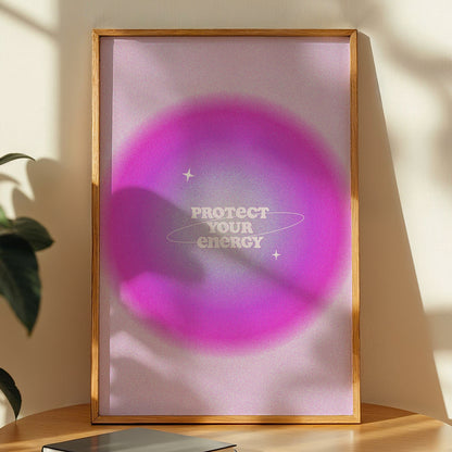 Protect Your Energy Aesthetic Poster