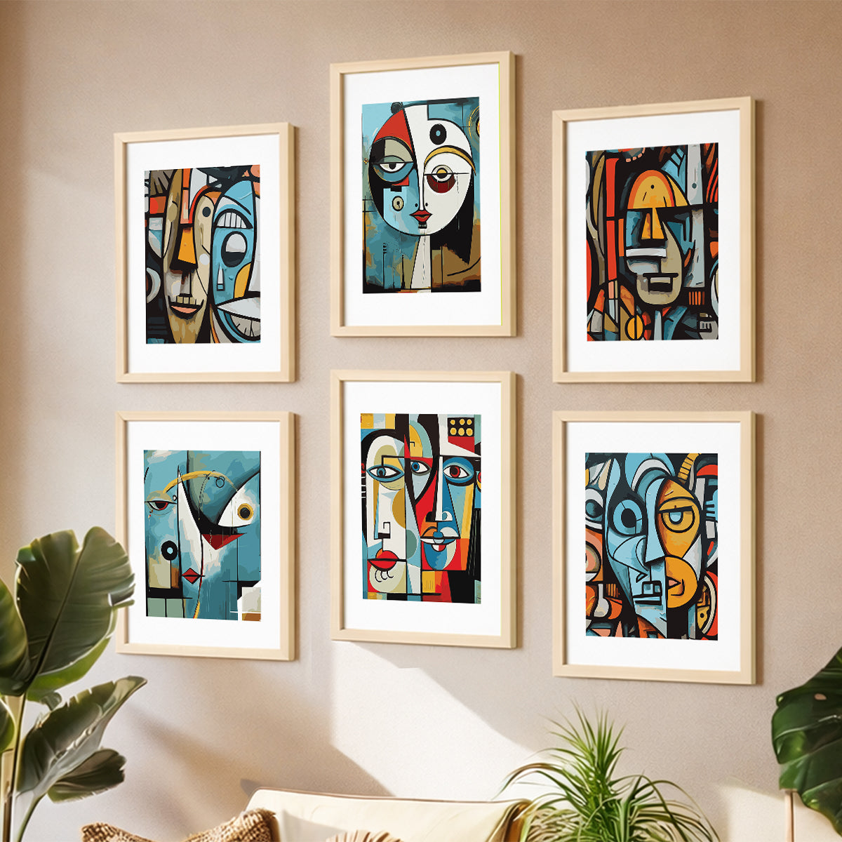 Modern Portrait Print Set of 6