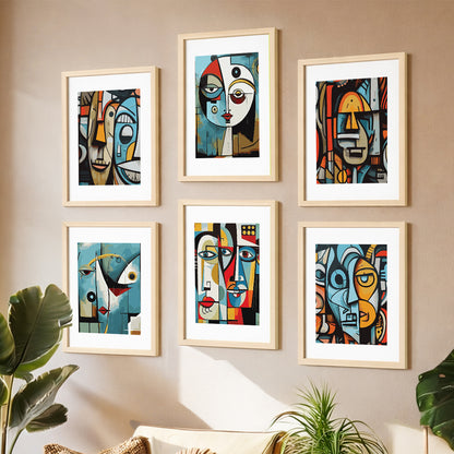 Modern Portrait Print Set of 6