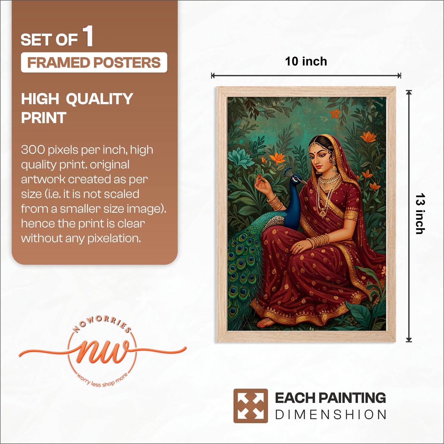 Indian Heritage Lady Wall Art