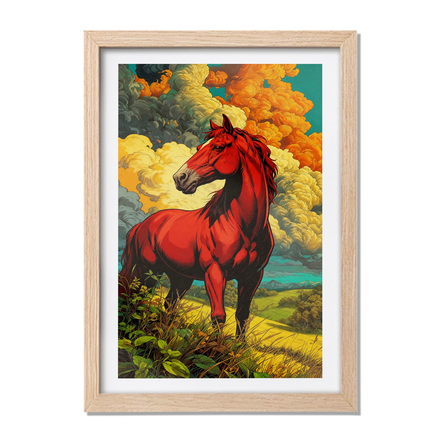 Scarlet Stallion Wall Art