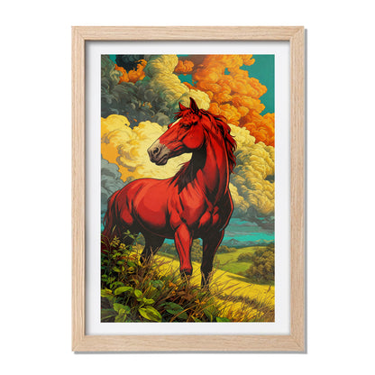 Scarlet Stallion Wall Art