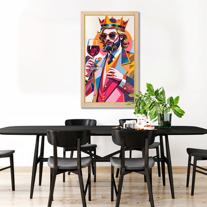 Royal Gentleman Wine Art Frame Set of 1