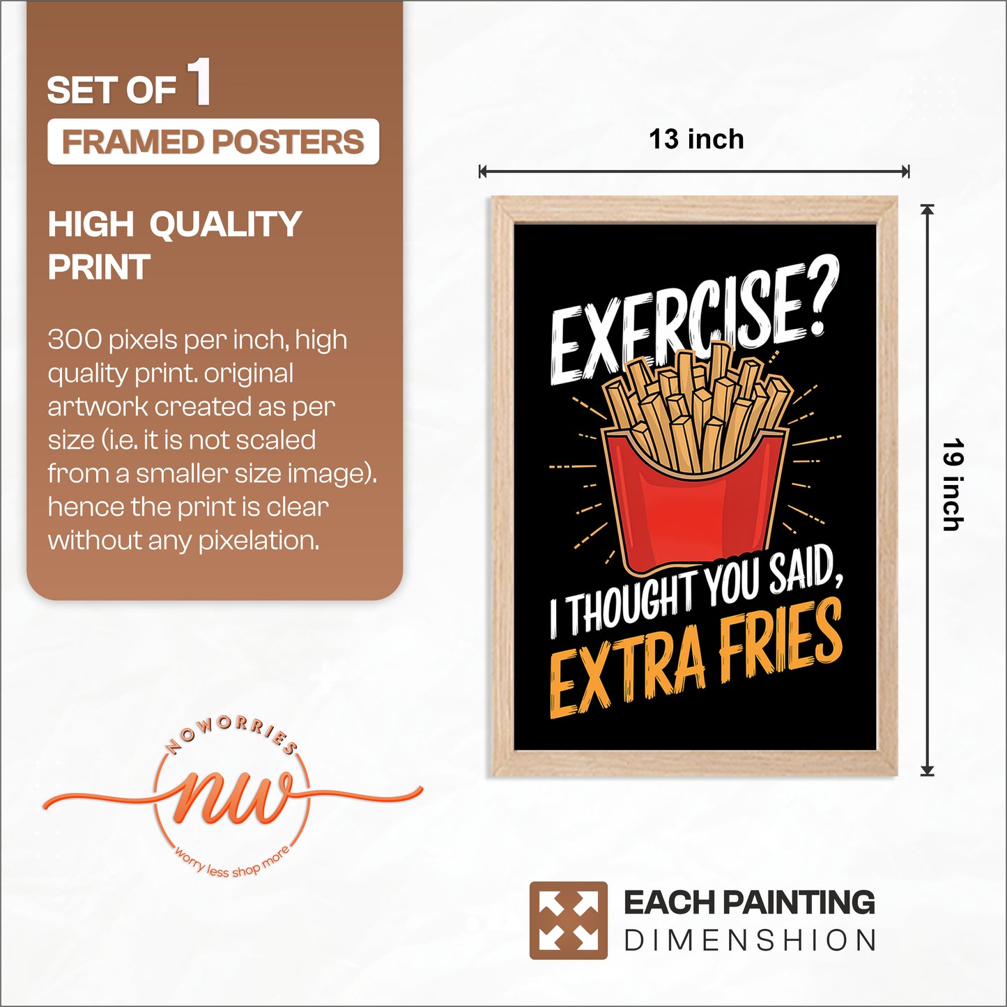 Fries Mode Wall Frame