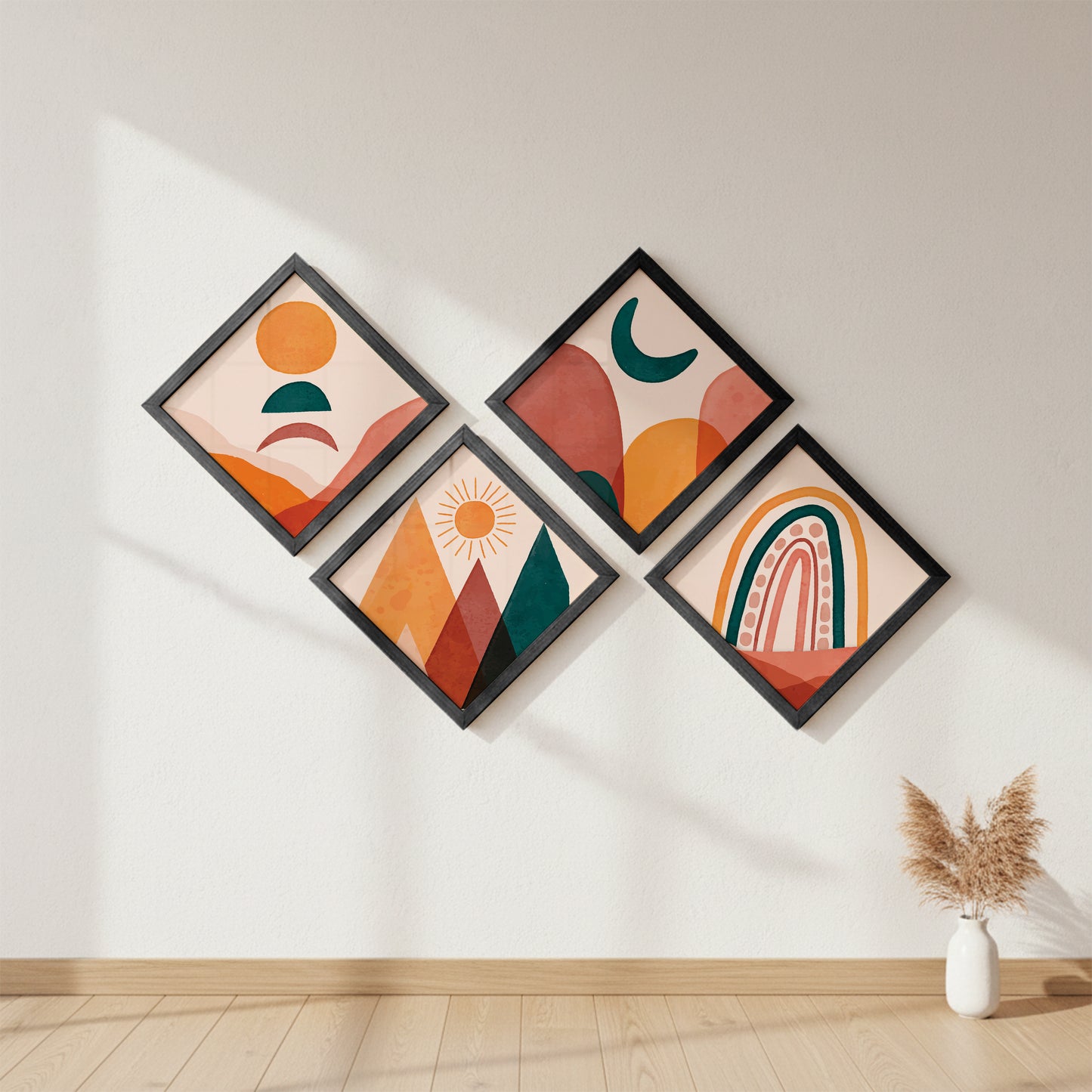 Vibrant Horizons Wall Frame Set