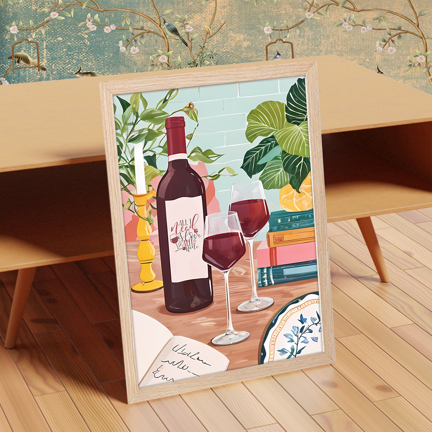 Wine & Dining Wall Art Frame Set of 1