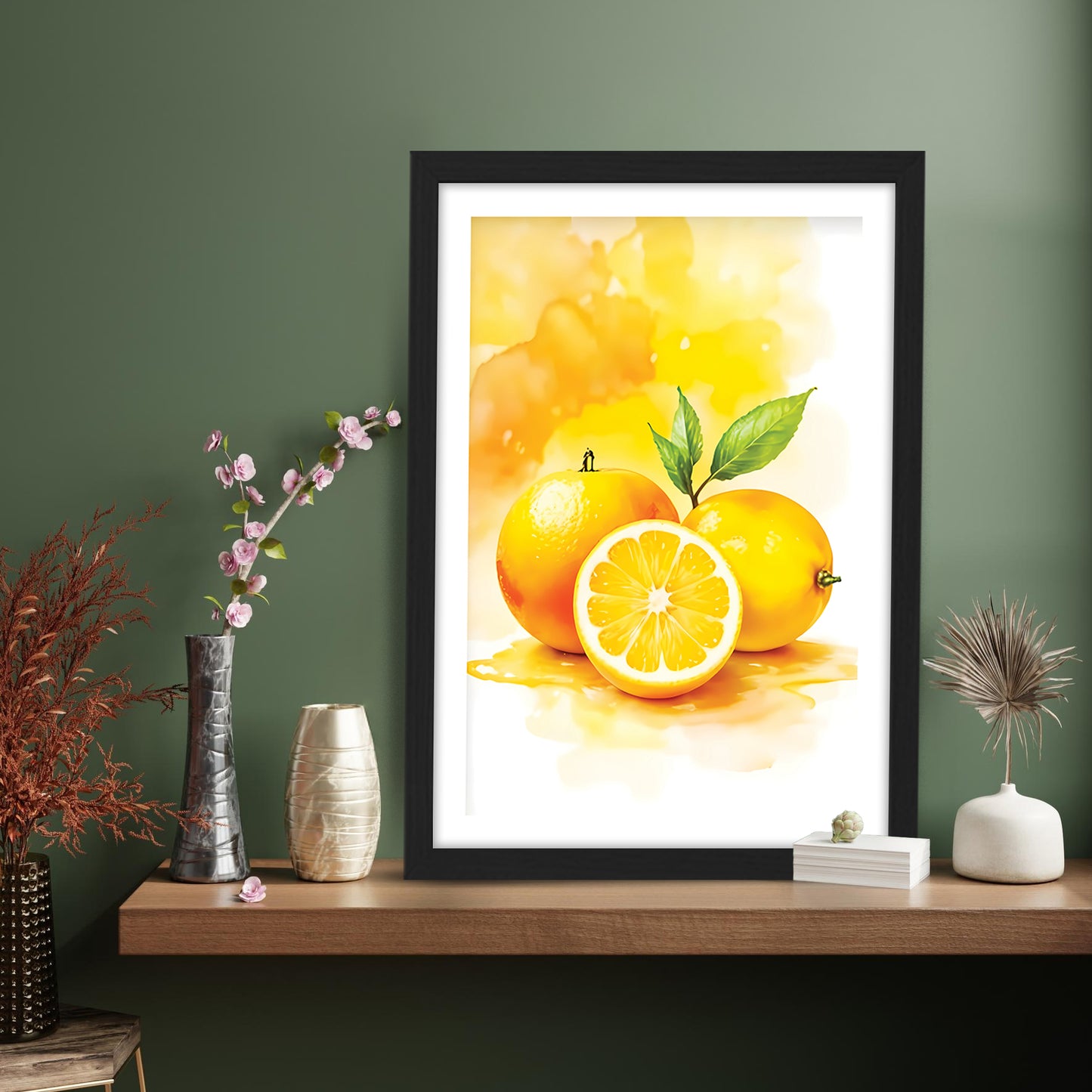 Lemon Art Wall Frame