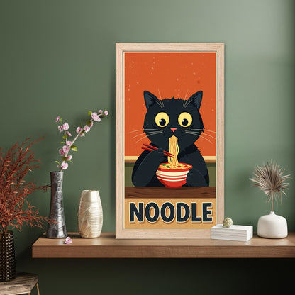 Cute Cat Noodle Poster