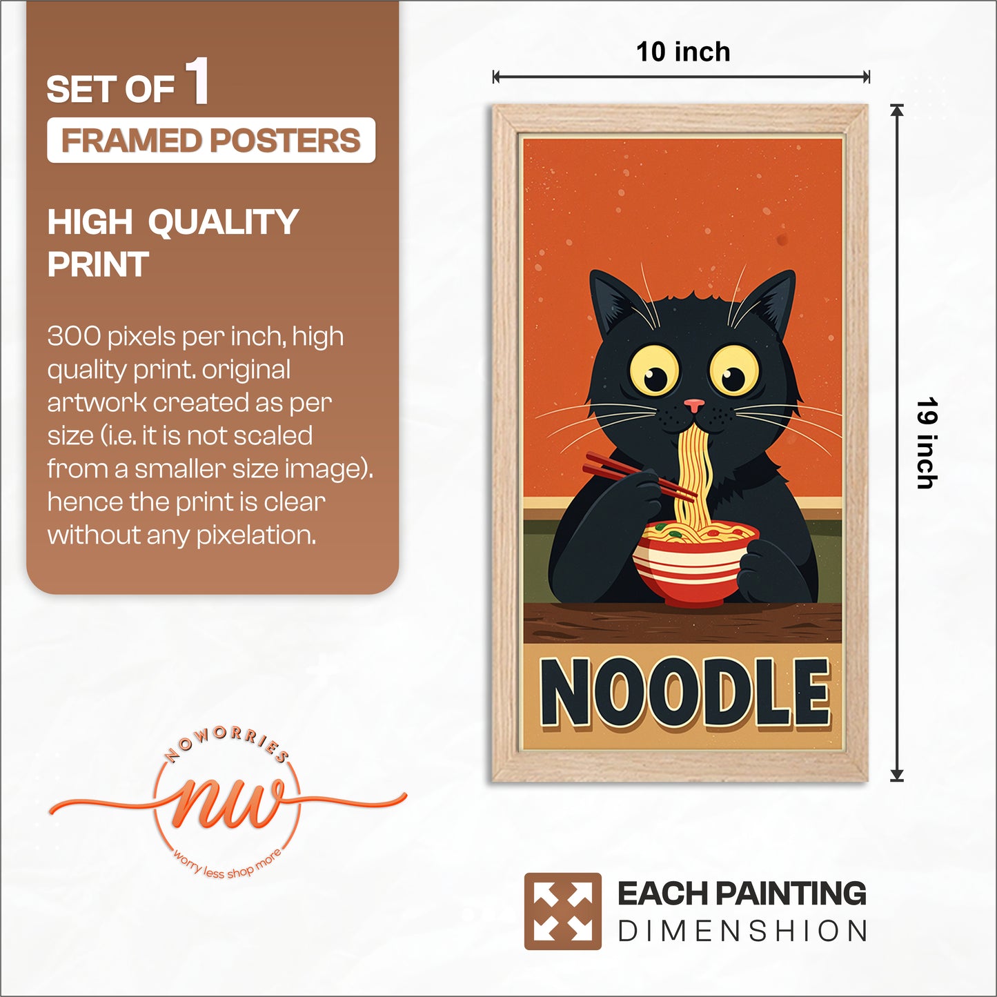 Cute Cat Noodle Poster